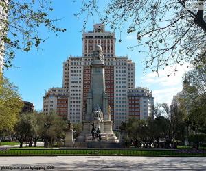 Puzle Náměstí Plaza de España, Madrid