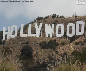 Puzle Nápis Hollywood