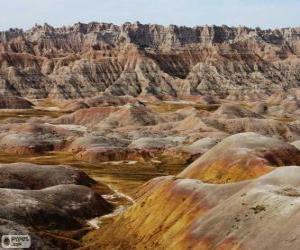 Puzle Národní Park Badlands, Spojené státy americké