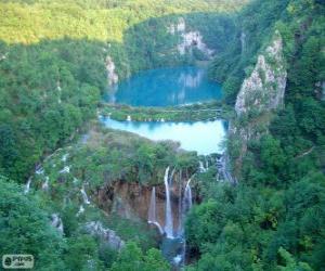 Puzle Národní Park Plitvická jezera, Chorvatsko