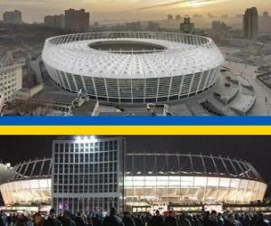 Puzle Národní sportovní komplex Olimpijskyj (69.055), Kyjev - Ukrajina