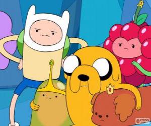 Puzle Několik znaků z AdventureTime