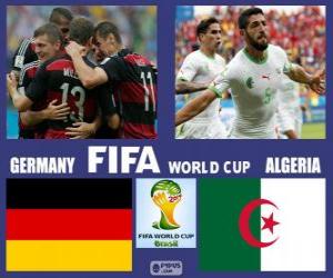 Puzle Německo - Alžírsko, osmé finále, Brazílie 2014