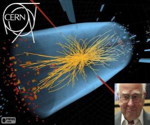 Puzle Objevení částic Higgsův Boson nazývá Bůh částic (Peter Higgsův)