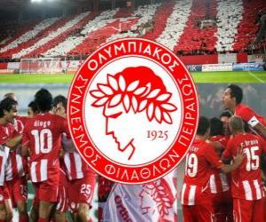 Puzle Olympiakos Pireus FC, řecký tým fotbal