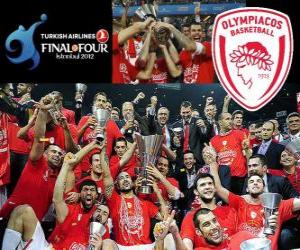 Puzle Olympiakos Pireus, mistr Euroleague Basketball 2012