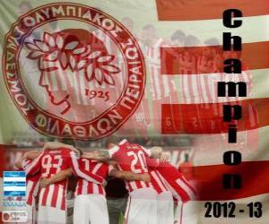 Puzle Olympiakos Pireus, Super League 2012-2013 šampión