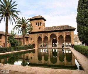 Puzle Palác Alhambra, Granada, Španělsko
