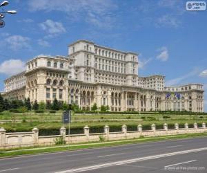 Puzle Palác parlamentu, Bukurešť, Rumunsko