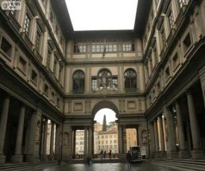Puzle Palác Uffizi, Florencie, Itálie