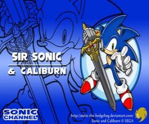 Puzle Pane Sonic, Sonic s mečem rytíř