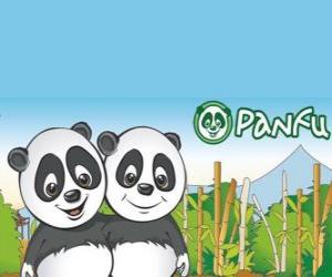 Puzle Panfu panda svět