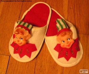 Puzle Pantofle na Vánoce