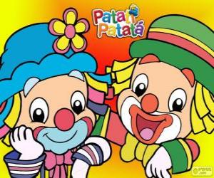 Puzle Patati a Patatá, dva klauni jsou velcí přátelé