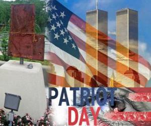 Puzle Patriot dne 11. září ve Spojených státech, v upomínku na útoky z 11.září 2001