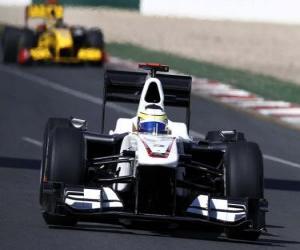 Puzle Pedro de la Rosa - BMW Sauber - Melbourne 2010