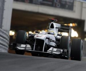 Puzle Pedro de la Rosa - BMW Sauber - Monte-Carlo 2010