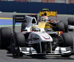 Puzle Pedro de la Rosa - Sauber - Valencia 2010