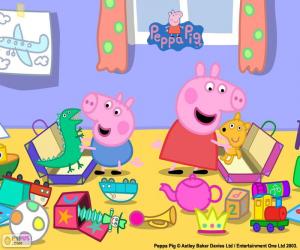 Puzle Peppa Pig a George