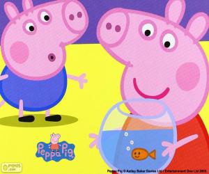 Puzle Peppa Pig maskot