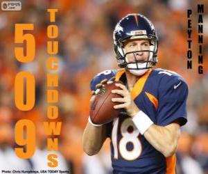 Puzle Peyton Manning 509 touchdowns