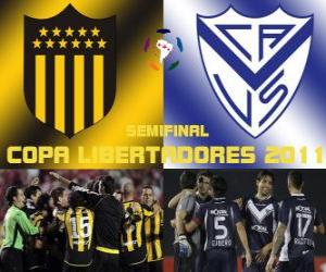 Puzle Peñarol Montevideo - Velez Sarsfield. Semifinále Copa Libertadores 2011