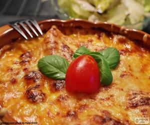 Puzle Pečené lasagne