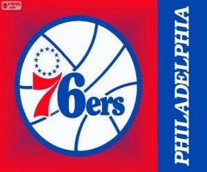 Puzle Philadelphia logo 76ers, Sixers, NBA tým. Atlantická Divize, Východní konference