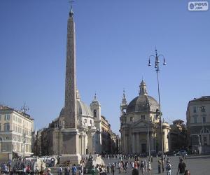 Puzle Piazza del Popolo, Řím