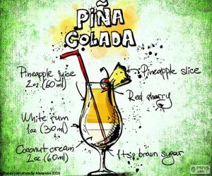 Puzle Piña colada recept
