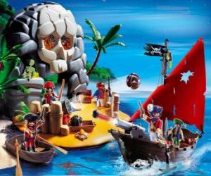 Puzle Playmobil Piráti Scene