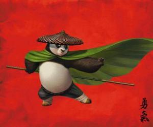 Puzle Po, panda fanoušek Kung Fu
