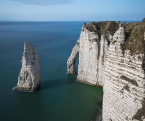 Puzle Pobřeží Normandie