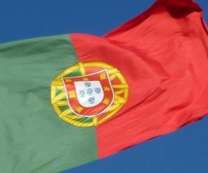 Puzle Pod vlajkou Portugalska