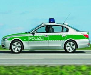 Puzle policejní auto - BMW E60 -