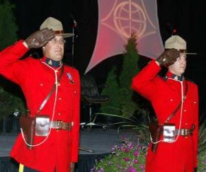 Puzle Policejní důstojník Královské kanadské jízdní policie