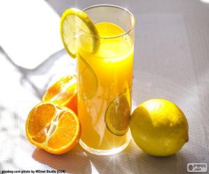 Puzle Pomerančové šťávy a citronu
