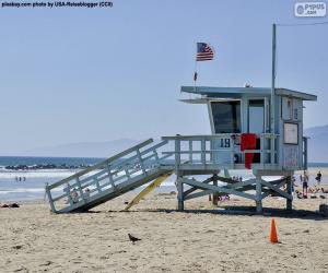 Puzle Pomocné a sledovací stanoviště na pláži