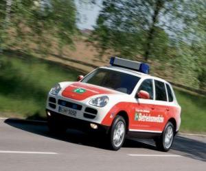 Puzle Porsche Cayenne Ambulance