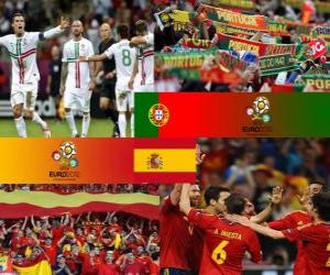 Puzle Portugalsko - Španělsko, semi-finále eura 2012