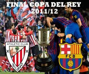 Puzle Poslední pohár krále 2011-12, atletický klub Bilbao - FC Barcelona