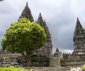 Puzle Prambanan, Indonésie.