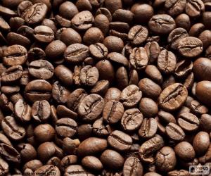 Puzle Pražená kávová zrna