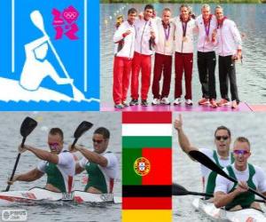 Puzle Pánské kánoe sprint K2 1000m Londýn 2012