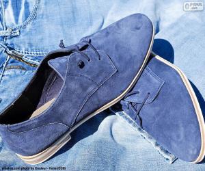 Puzle Pánské modré boty