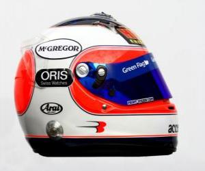 Puzle Přilba Rubens Barrichello 2010