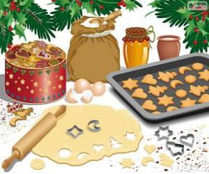 Puzle Příprava vánoční sušenky