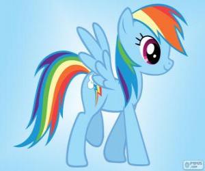 Puzle Rainbow Dash, Pegas pony s ocáskem rainbow