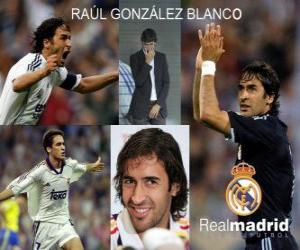 Puzle Raúl González Blanco Real Madrid CF útočník v letech 1994 a 2010