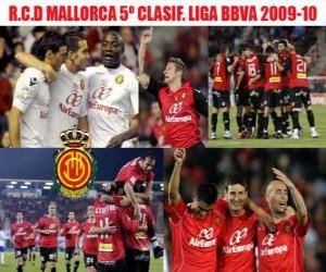 Puzle RCD Mallorca 5. Utajované Liga BBVA 2009-2010